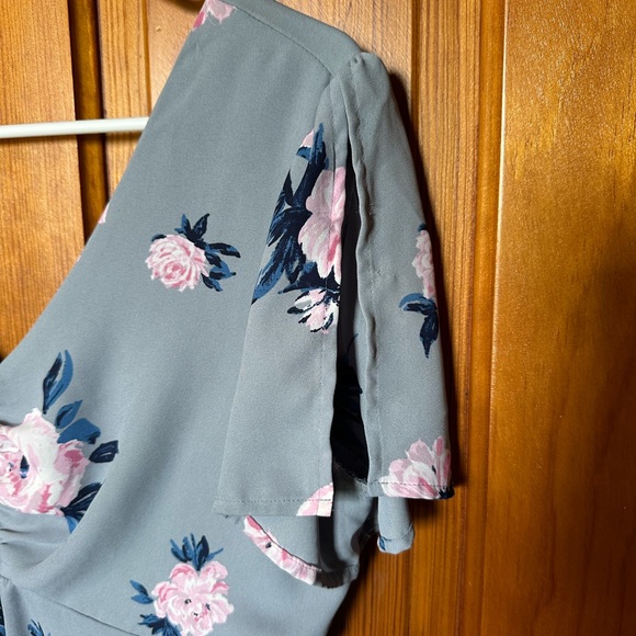 Asymmetrical Floral Dress - Size M - Empire Waist - Picture 7 of 8